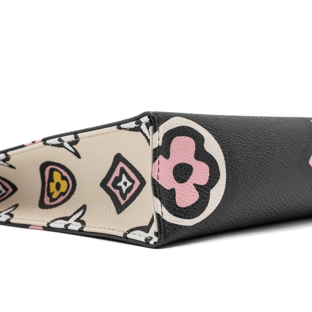 LOUIS VUITTON WILD AT HEART TOILETRY POCHETTE CANVAS BLACK / WHITE/ PINK GHW