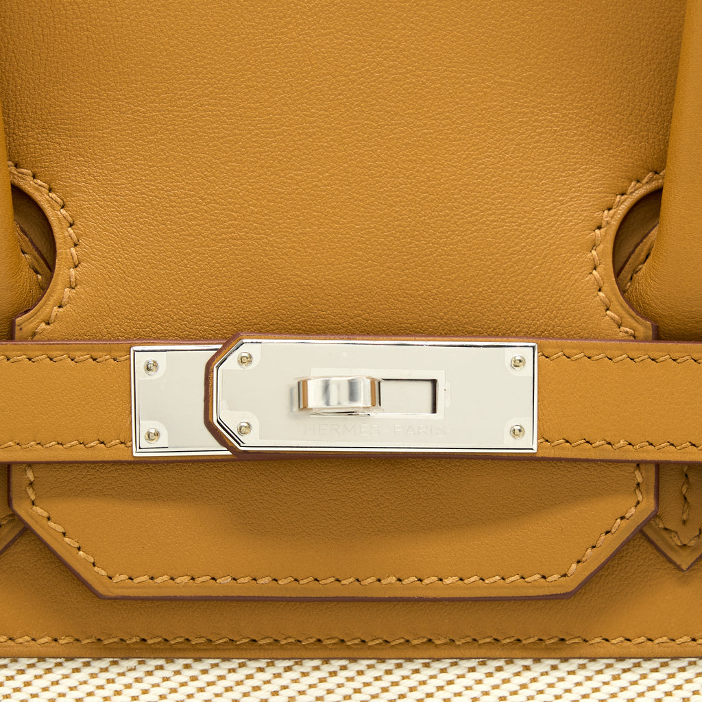 HERMES BIRKIN 35 FRAY FRAY SWIFT/TOILE H CANVAS SESAME SHW