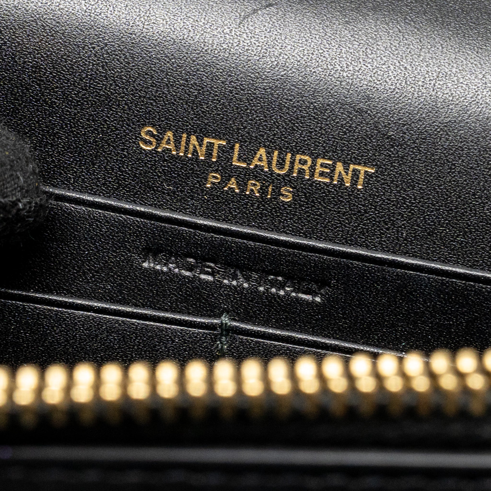 SAINT LAURENT/YSL SMALL TASSEL KATE BAG CALFSKIN BLACK GHW