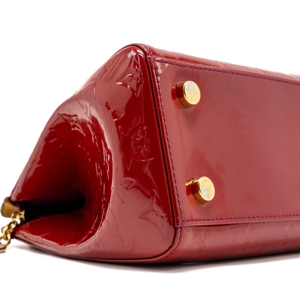 LOUIS VUITTON VERNIS BREA MM BAG MONOGRAM PATENT ROSE INDIAN GHW