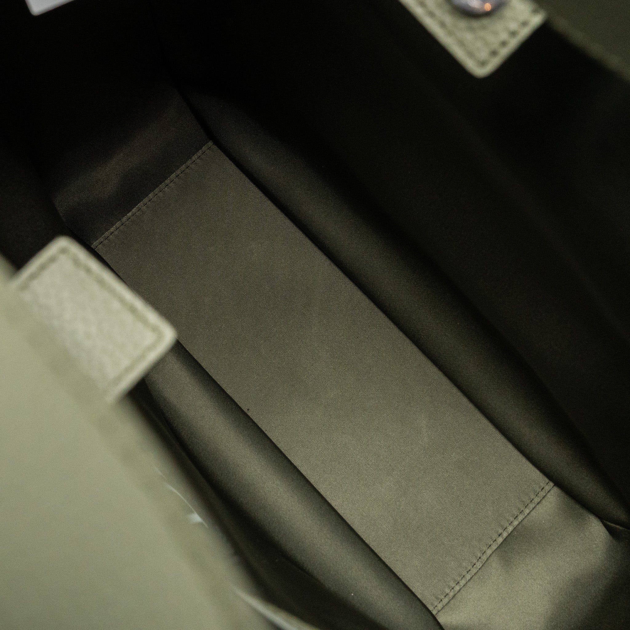 DIOR SOUTH TOTE BAG NYLON/ LEATHER GREEN MULTICOLOUR HARDWARE