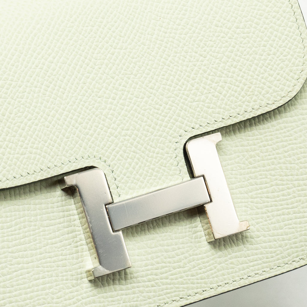 HERMES CONSTANCE SLIM EPSOM VERT FIZZ SHW