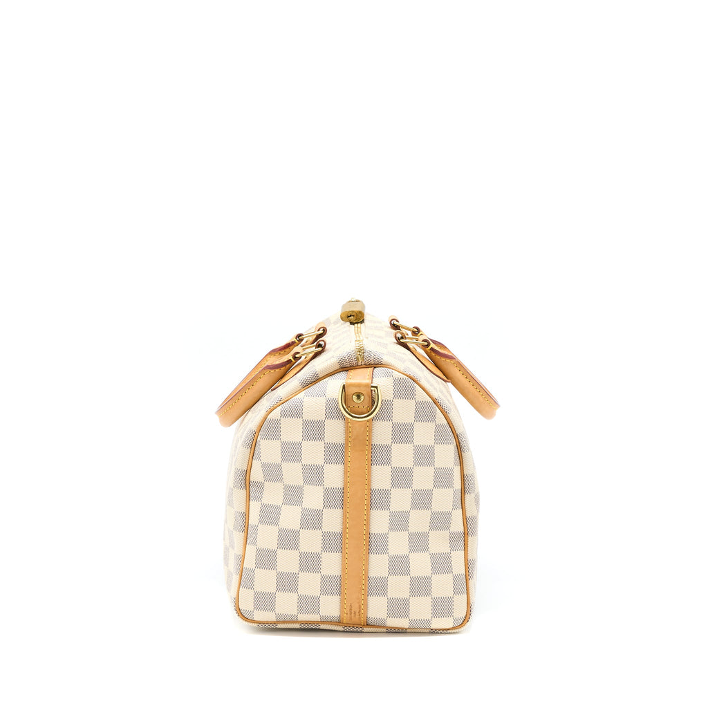 LOUIS VUITTON SPEEDY BANDOULIERE 30 DAMIER AZUR GHW