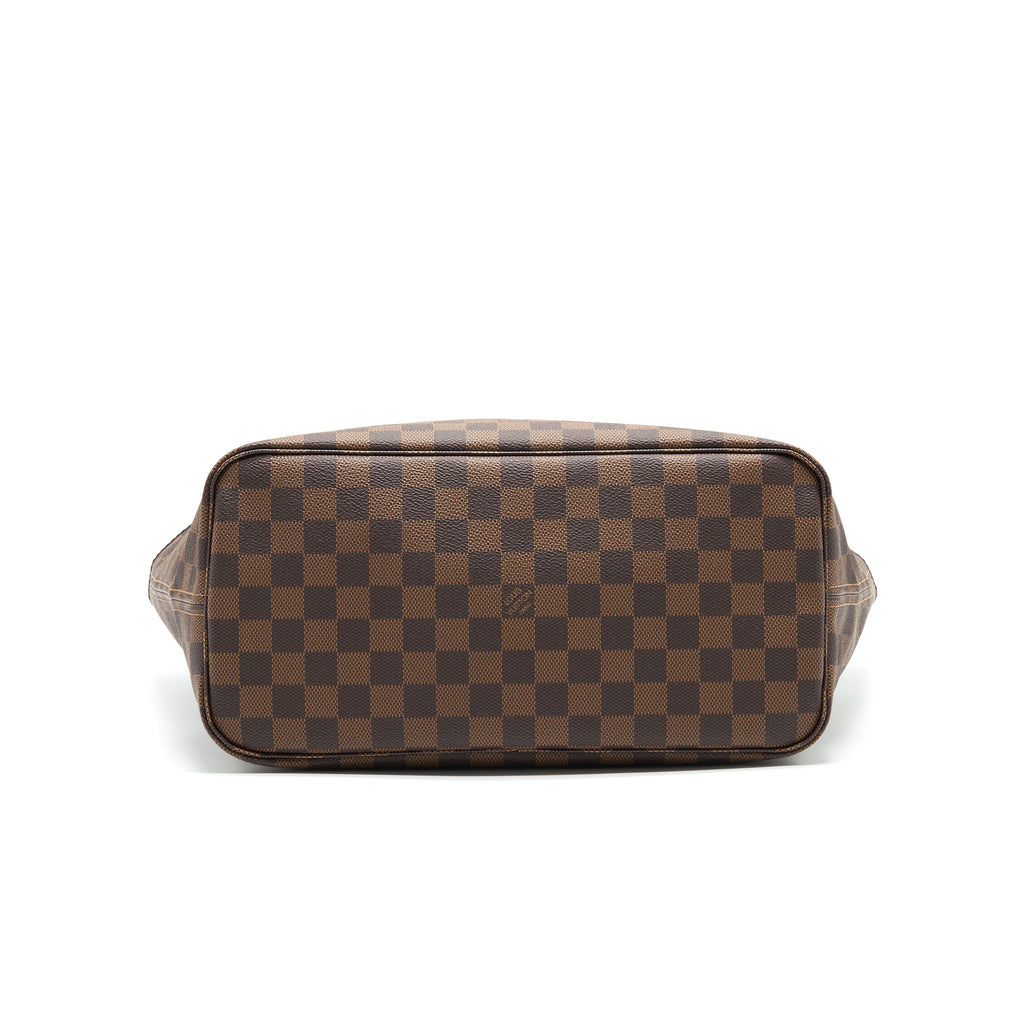 LOUIS VUITTON NEVERFULL MM DAMIER EBENE CANVAS / ROSE BALLERINE