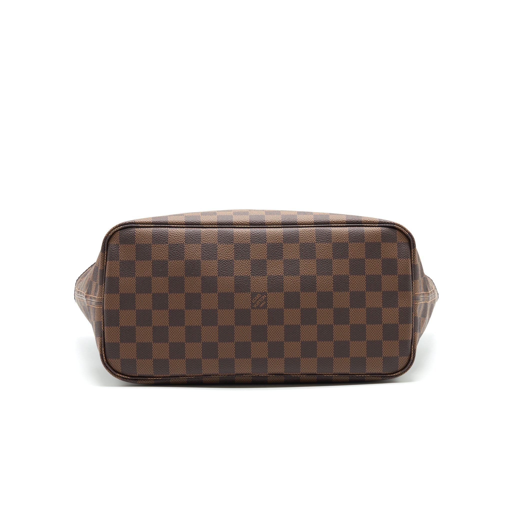 LOUIS VUITTON NEVERFULL MM DAMIER EBENE CANVAS / ROSE BALLERINE