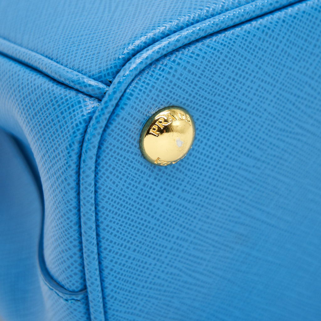 PRADA GALLERIA TOTE BAG LAKE BLUE