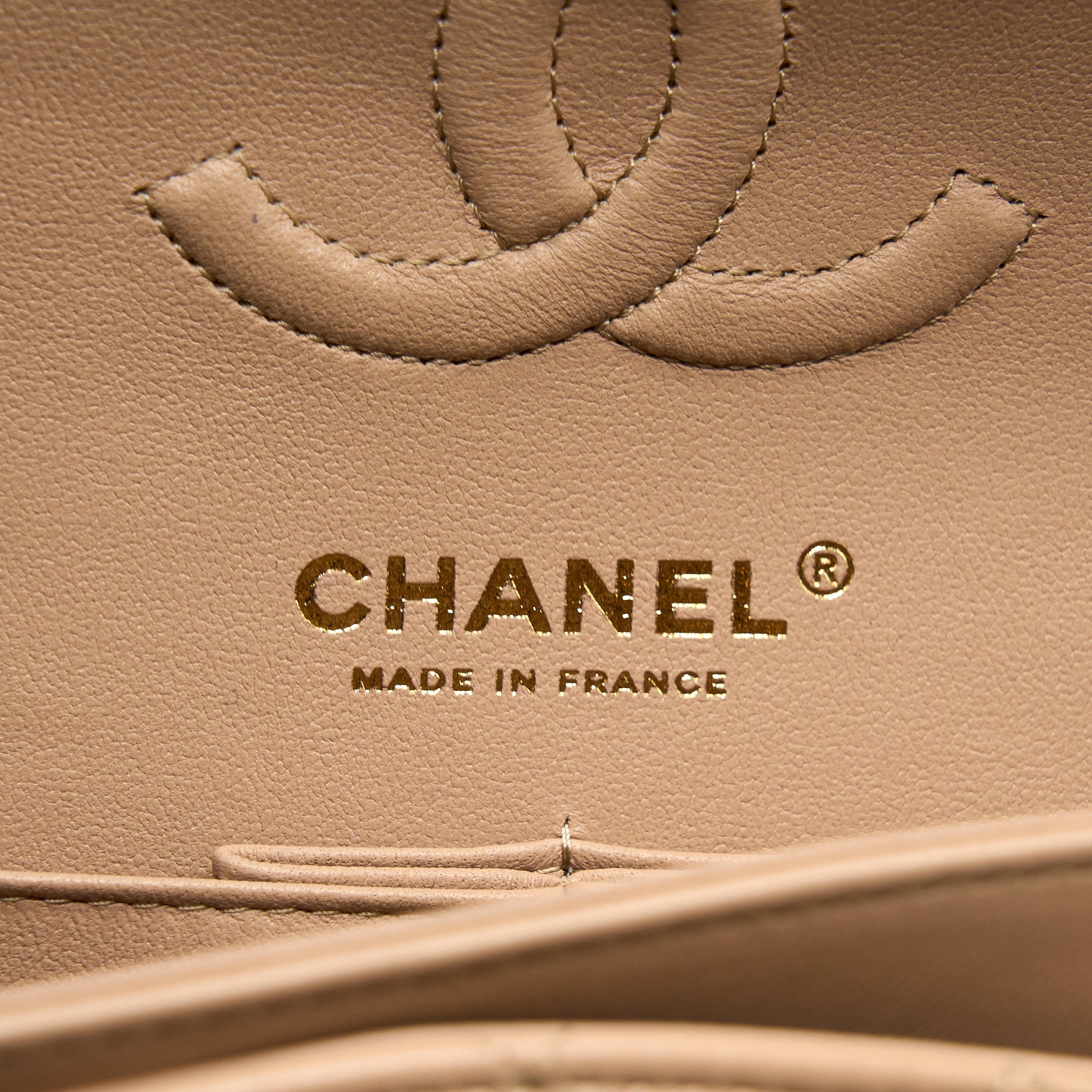 CHANEL 22B SMALL CLASSIC FLAP BAG LAMBSKIN BEIGE LGHW