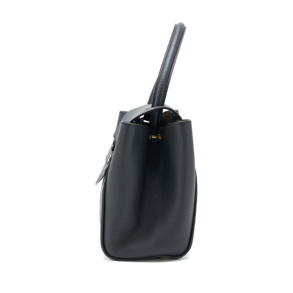 LOUIS VUITTON BLACK MONOGRAM EMPREINTE TROCADERO HANDBAG GHW