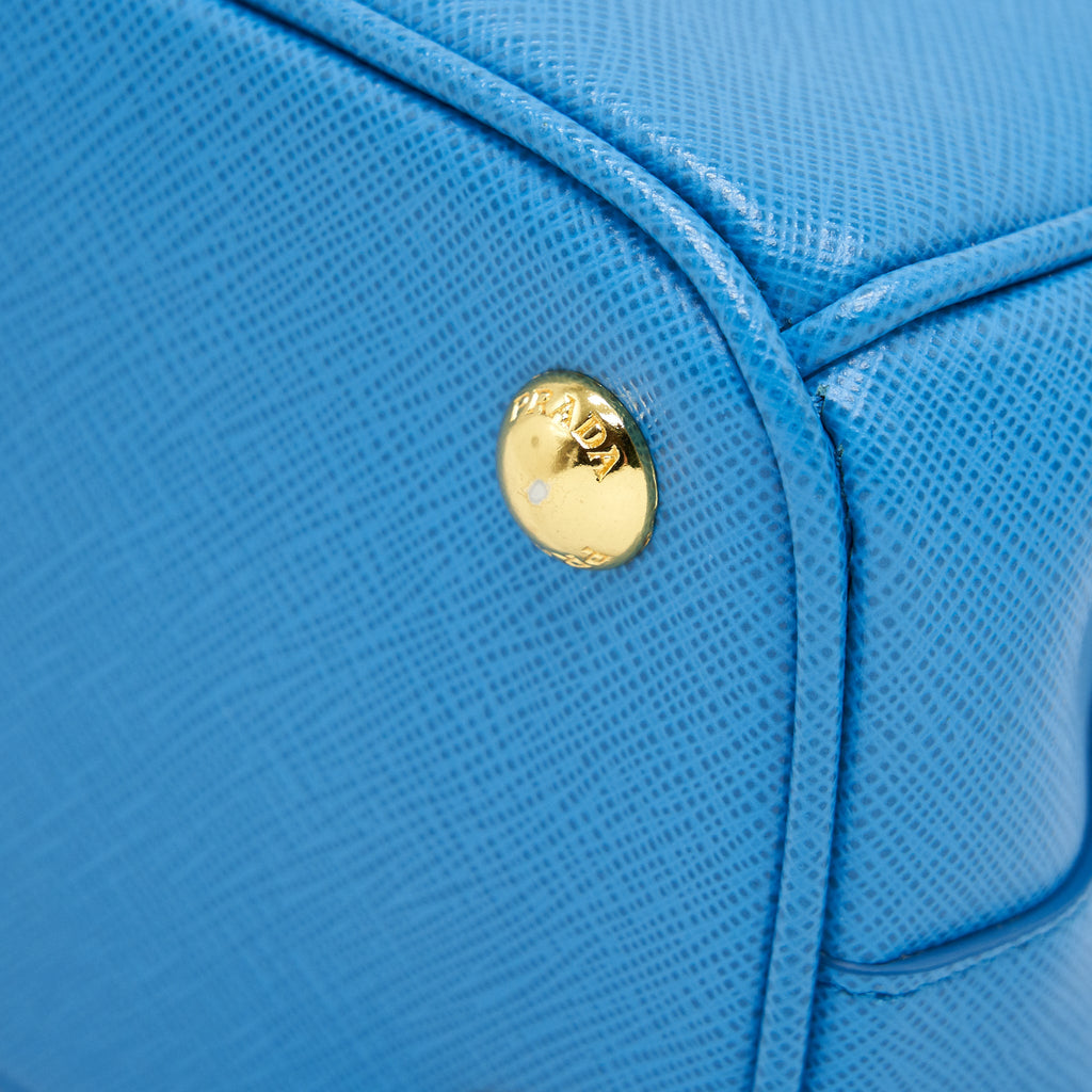 PRADA GALLERIA TOTE BAG LAKE BLUE