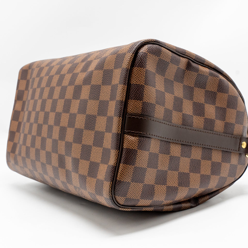 LOUIS VUITTON SPEEDY BANDOULIERE 30 DAMIER EBENE CANVAS GHW