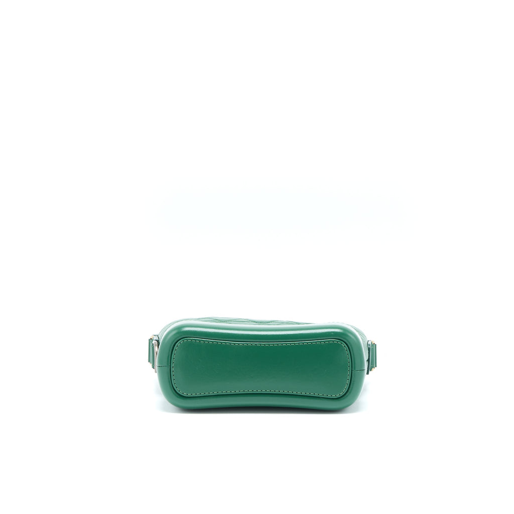 CHANEL SMALL GABRIELLE HOBO BAG GREEN MULTICOLOUR HARDWARE