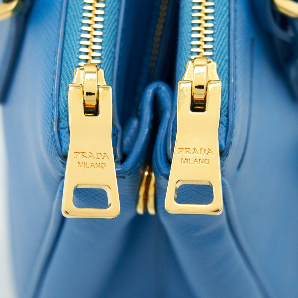 PRADA GALLERIA TOTE BAG LAKE BLUE