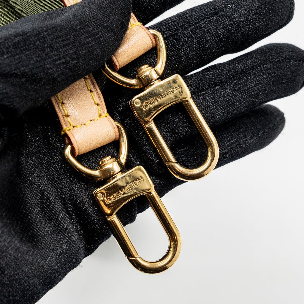 LOUIS VUITTON MULTI POCHETTE MONOGRAM CANVAS KHAKI STRAP GHW