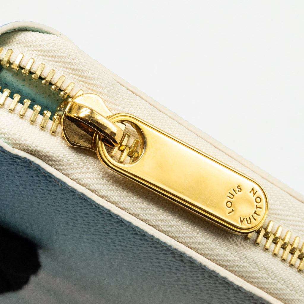 LOUIS VUITTON MONOGRAM GIANT BY THE POOL ZIP WALLET MULTICOLOUR BLUE GHW