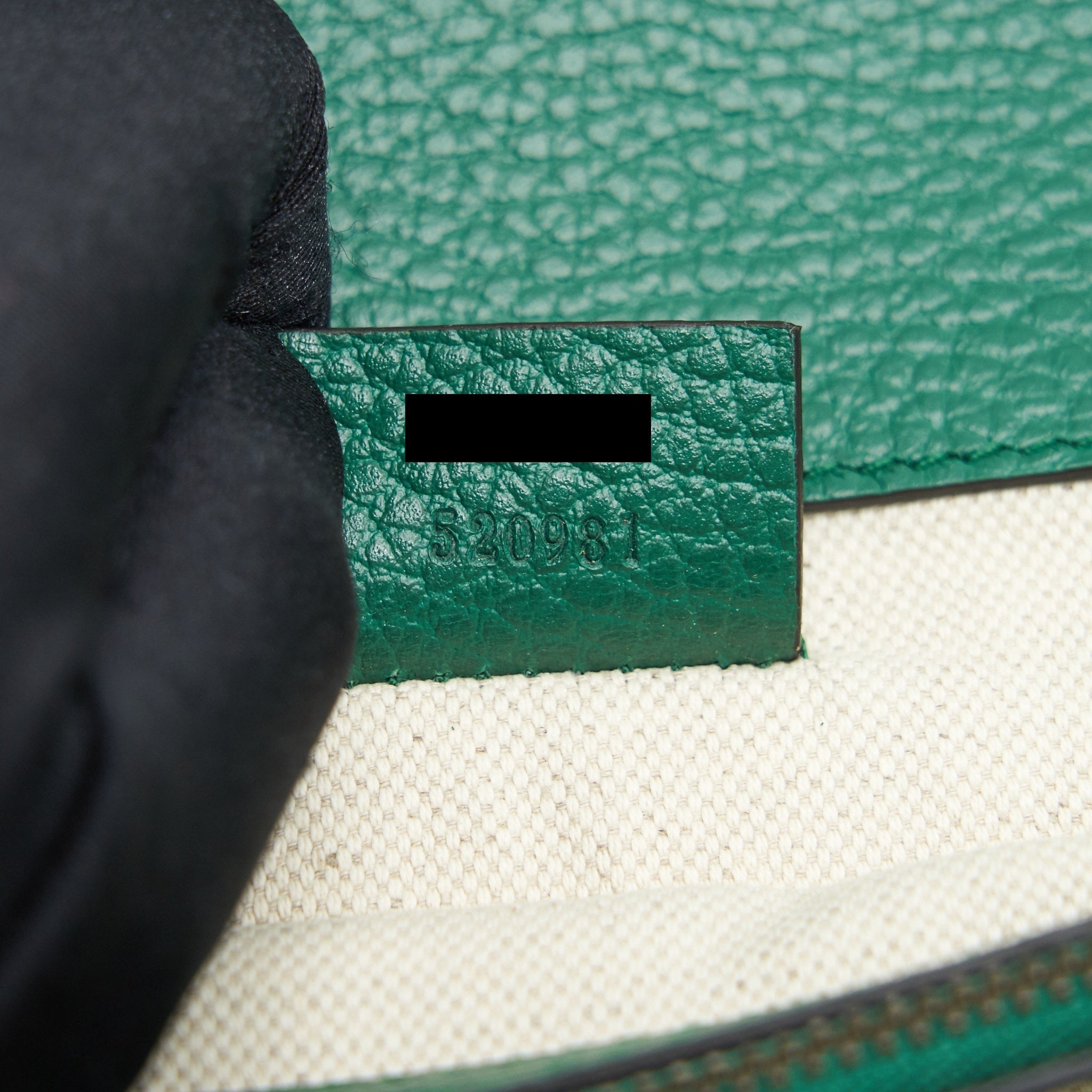 GUCCI SMALL DIONYSUS LEATHER SHOULDER BAG GREEN