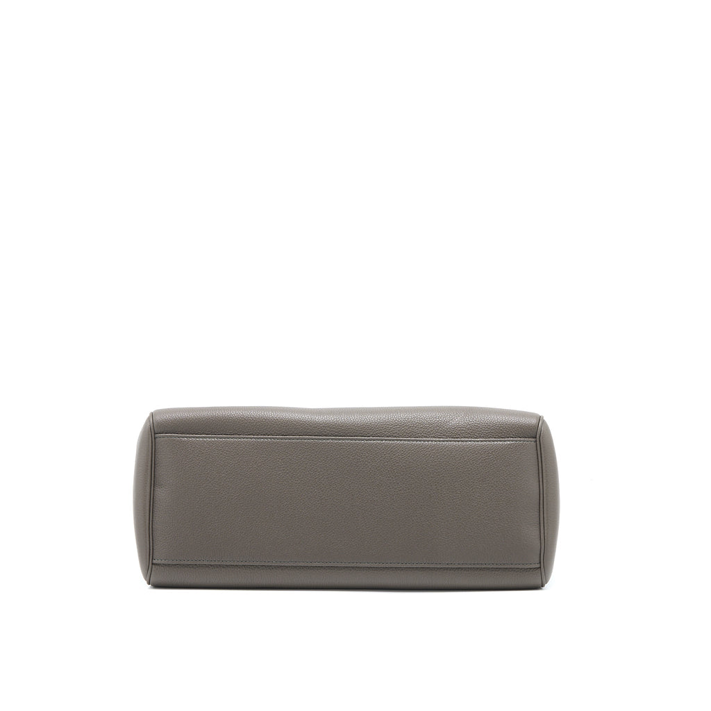 CELINE MEDIUM SOFT 16 BAG GRAINED CALFSKIN DARK GREY GHW