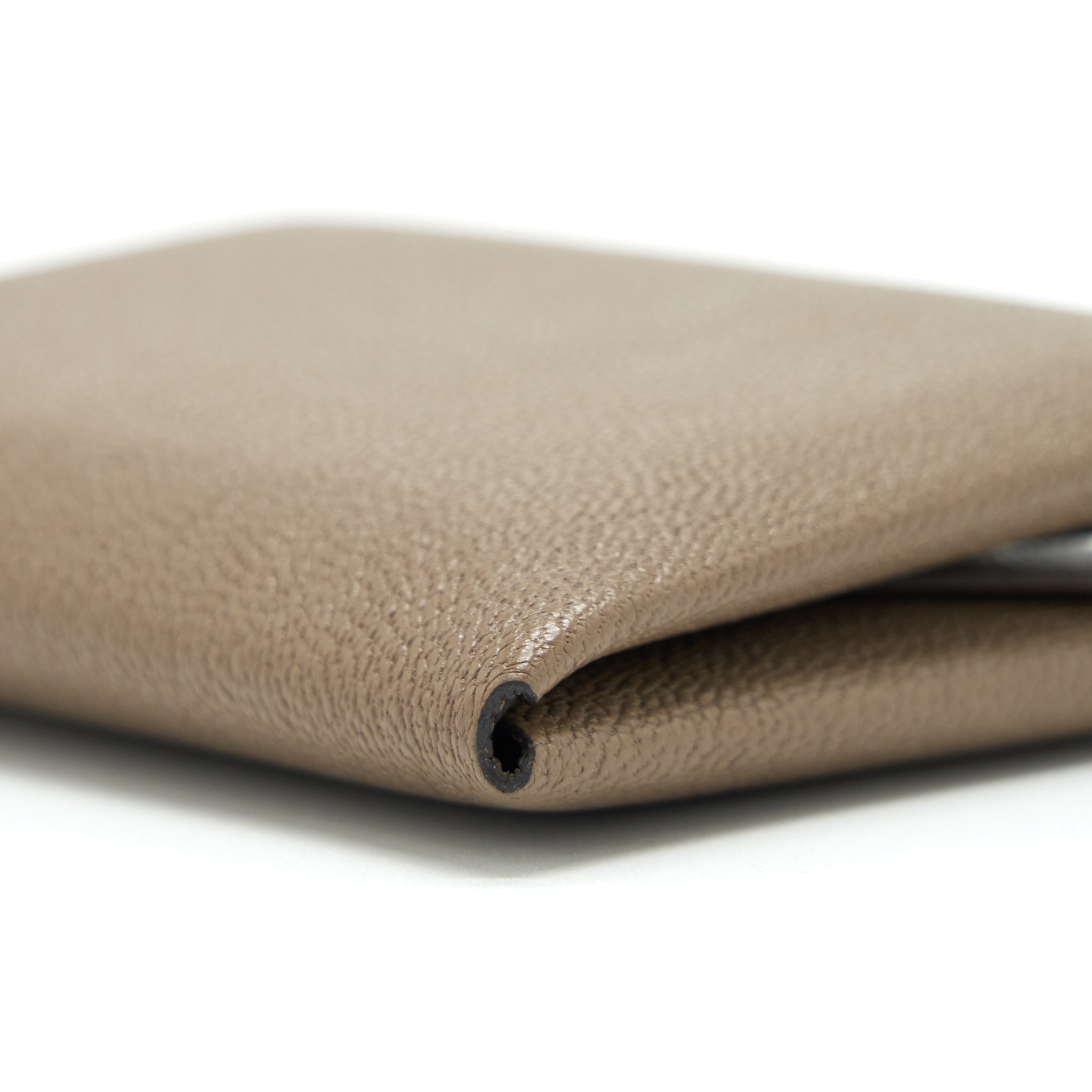 HERMES CALVI DUO CARD HOLDER CHEVRE MYSORE ETOUPE