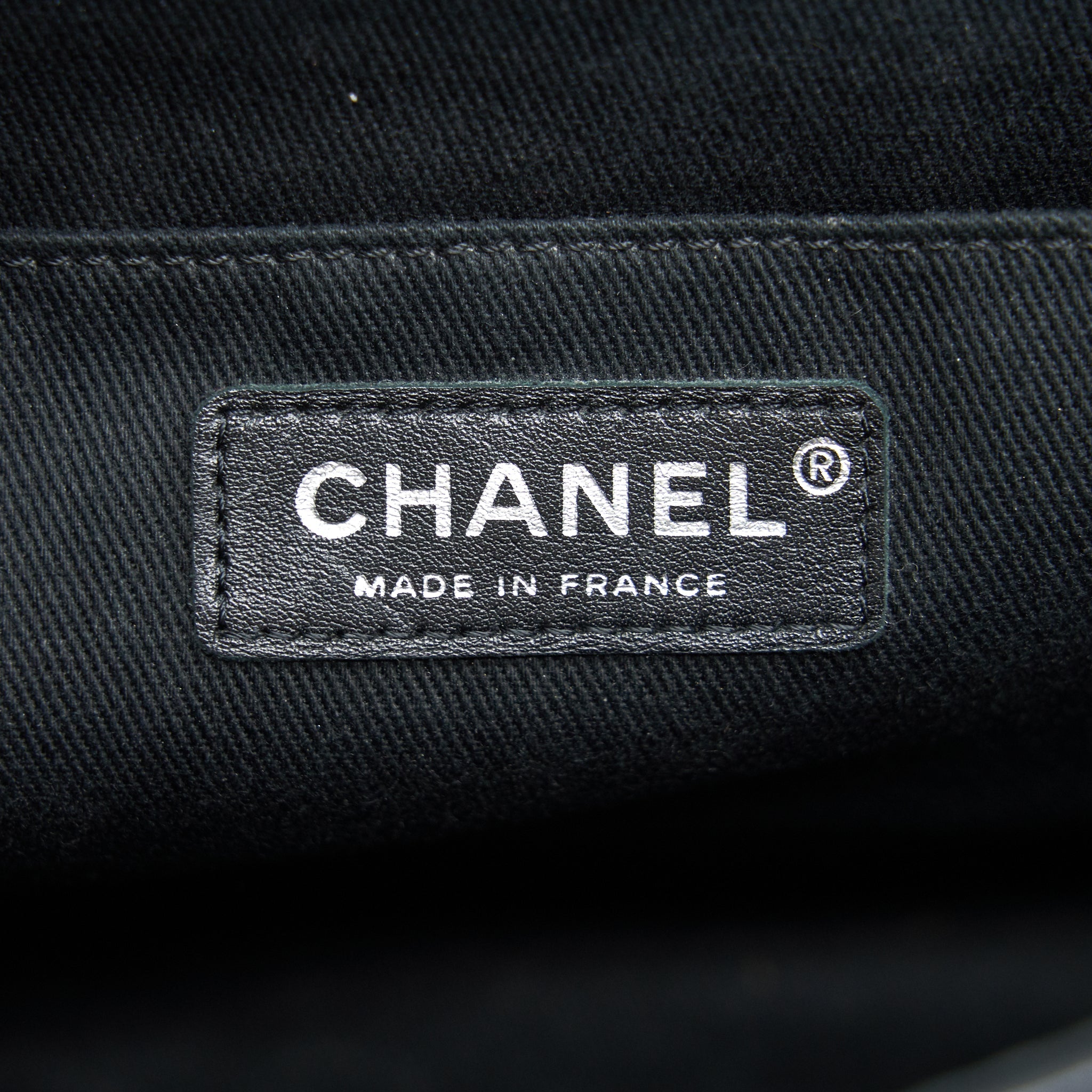 CHANEL FLAP BAG WITH CHAIN LARGE BLACK SHW