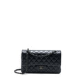 CHANEL MEDIUM CLASSIC DOUBLE FLAP BAG LAMBSKIN SO BLACK WITH BLACK HARDWARE (MICROCHIP)