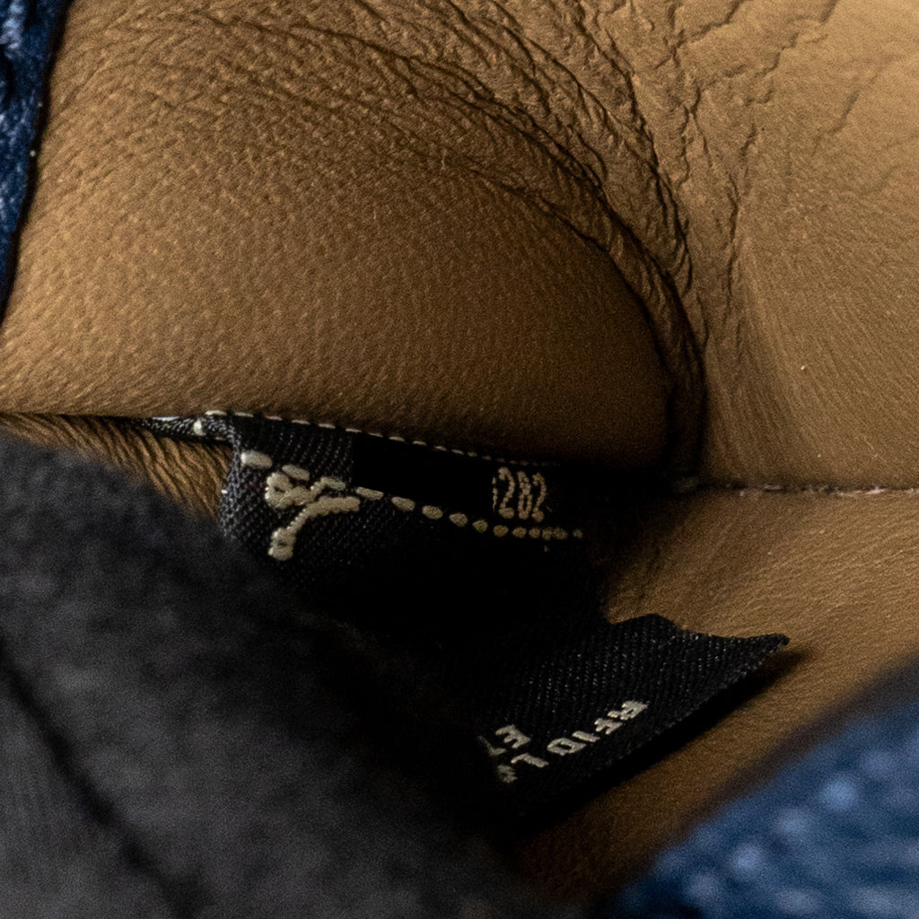 FENDI BAGUETTE BAG GRAINED CALFSKIN DARK BLUE GHW