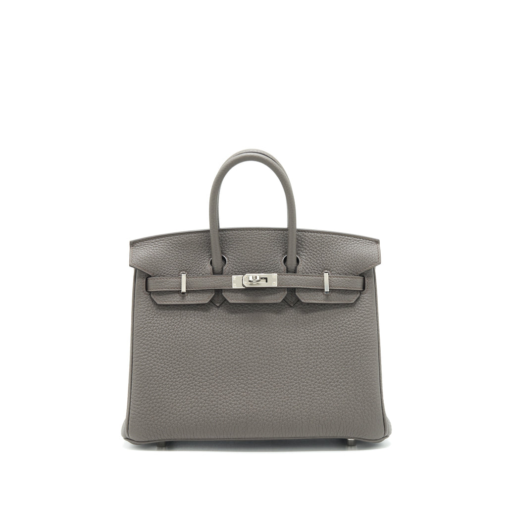 HERMES BIRKIN 25 TOGO GRIS ETAIN SHW