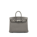 HERMES BIRKIN 25 TOGO GRIS ETAIN SHW