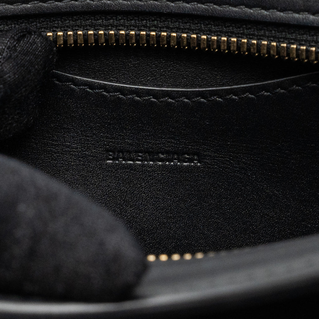 BALENCIAGA NEO CLASSIC MINI HANDBAG SMOOTH CALFSKIN BLACK GHW