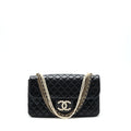 CHANEL WESTMINSTER PEARL SHOULDER BAG LAMBSKIN BLACK SHW
