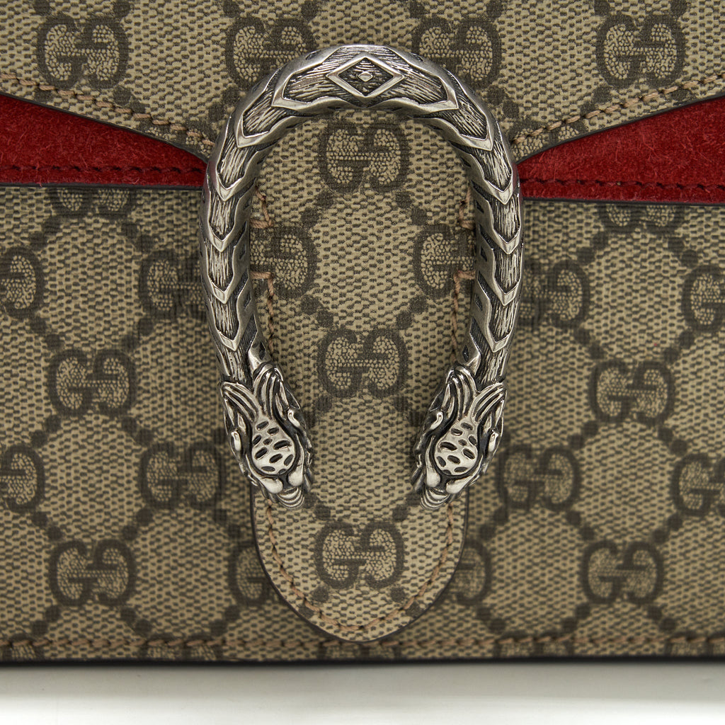 GUCCI DIONYSUS GG SUPREME MINI BAG RED