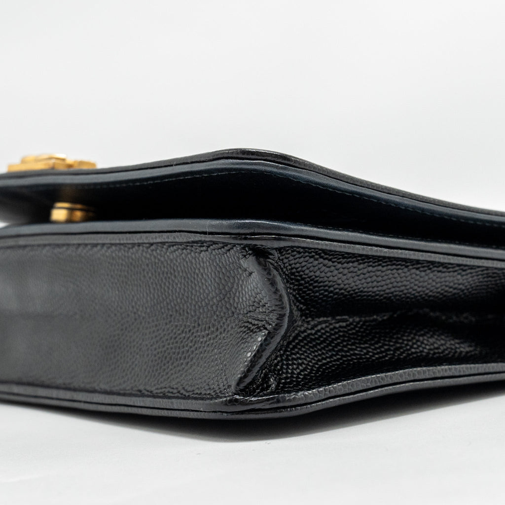 CHANEL BOY WALLET ON CHAIN CAVIAR BLACK GHW