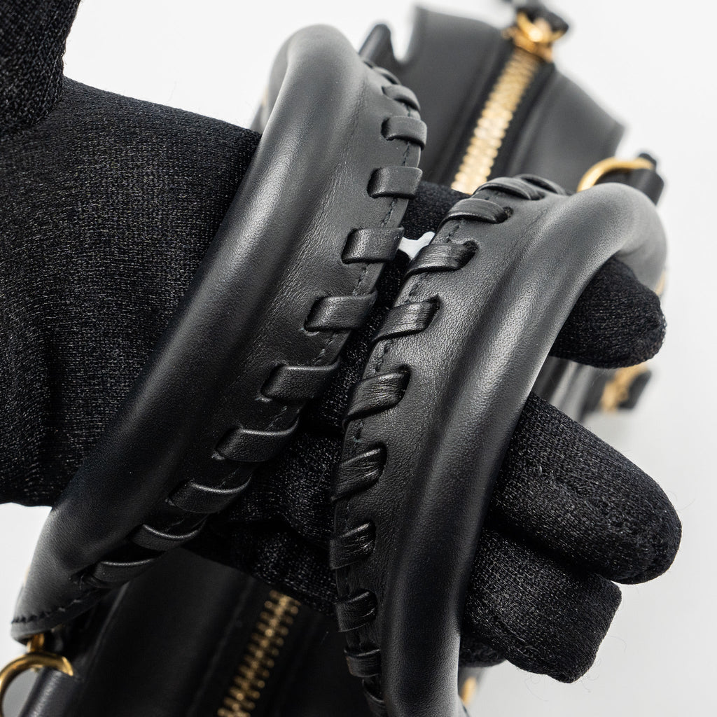 BALENCIAGA NEO CLASSIC MINI HANDBAG SMOOTH CALFSKIN BLACK GHW