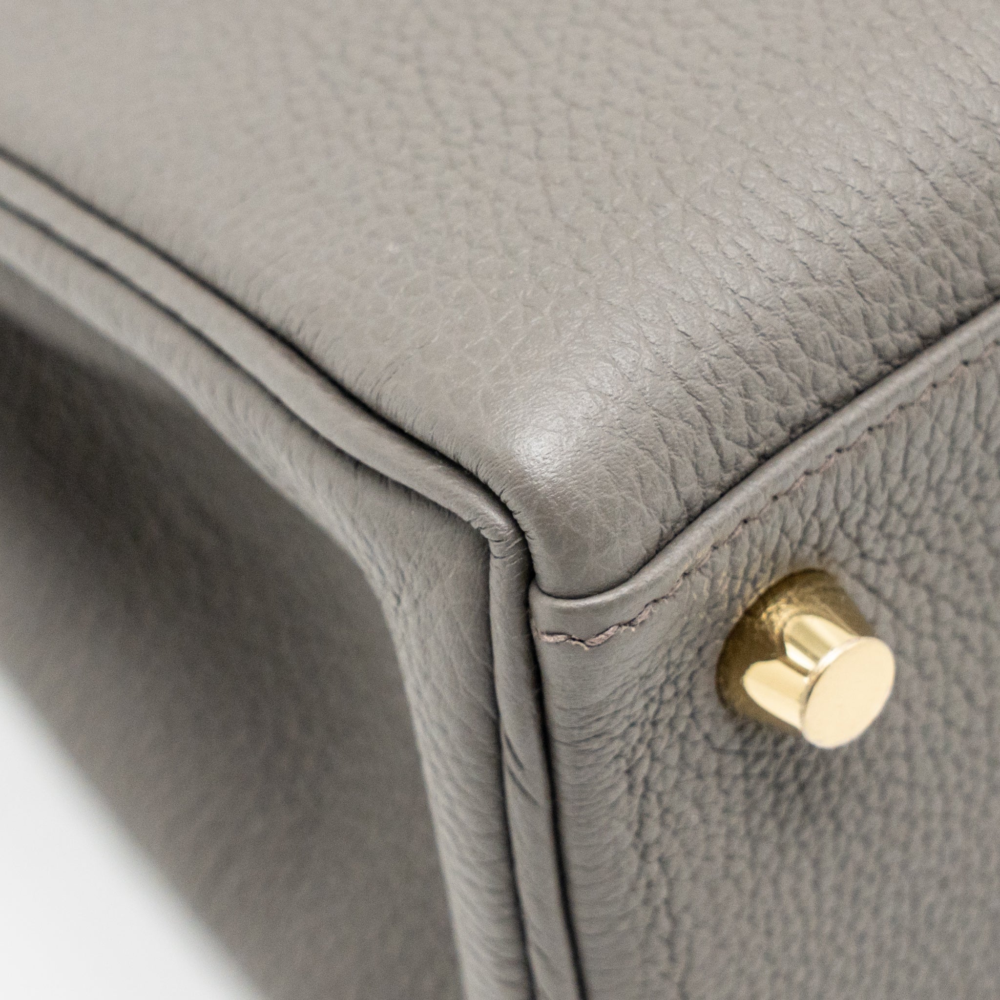 HERMES KELLY 25 TOGO GRIS ETAIN GHW