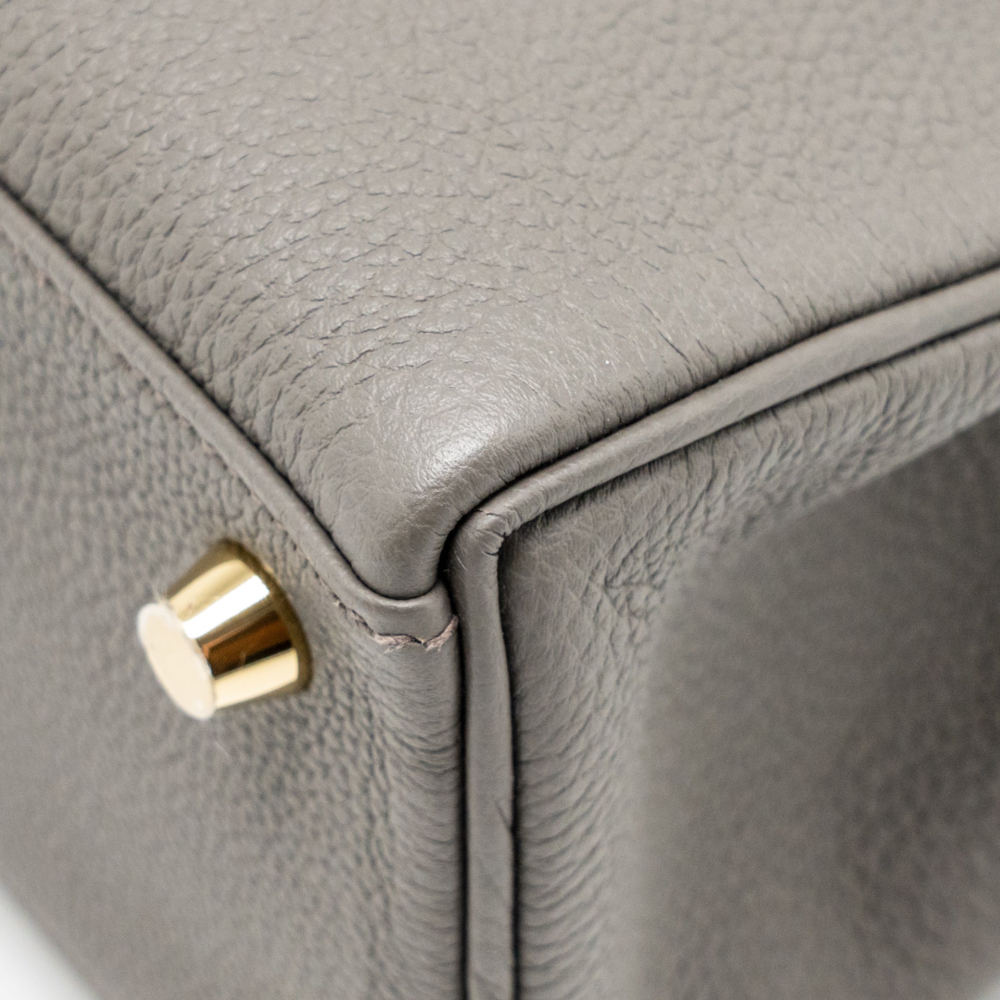 HERMES KELLY 25 TOGO GRIS ETAIN GHW