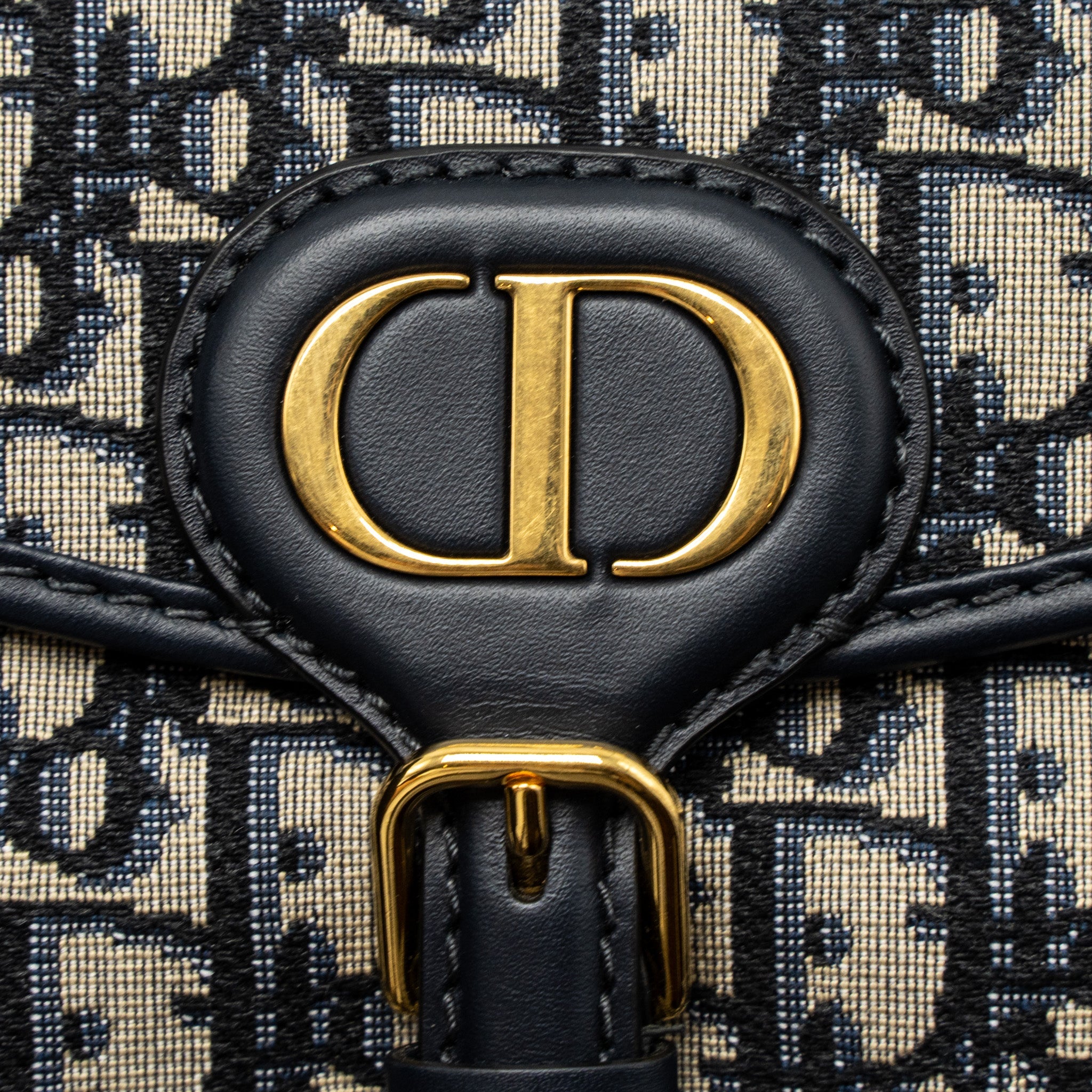 DIOR SMALL DIOR BOBBY BAG OBLIQUE JACQUARD BLUE/MULTICOLOUR GHW