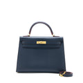 HERMES KELLY 32 EPSOM BLUE INDIGO GHW