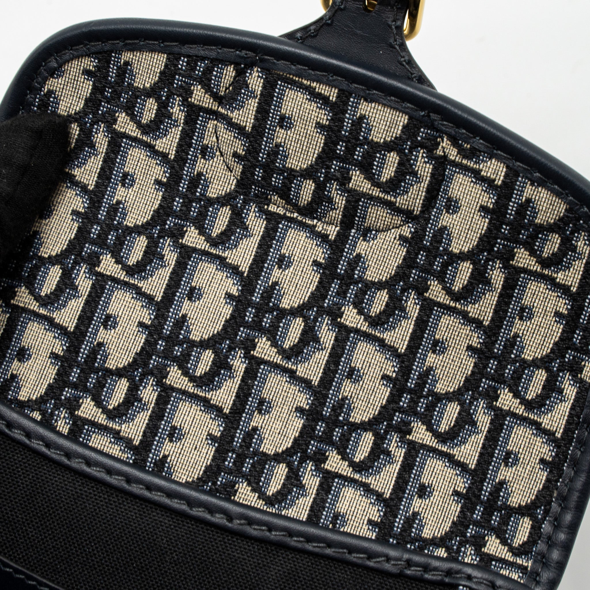 DIOR SMALL DIOR BOBBY BAG OBLIQUE JACQUARD BLUE/MULTICOLOUR GHW