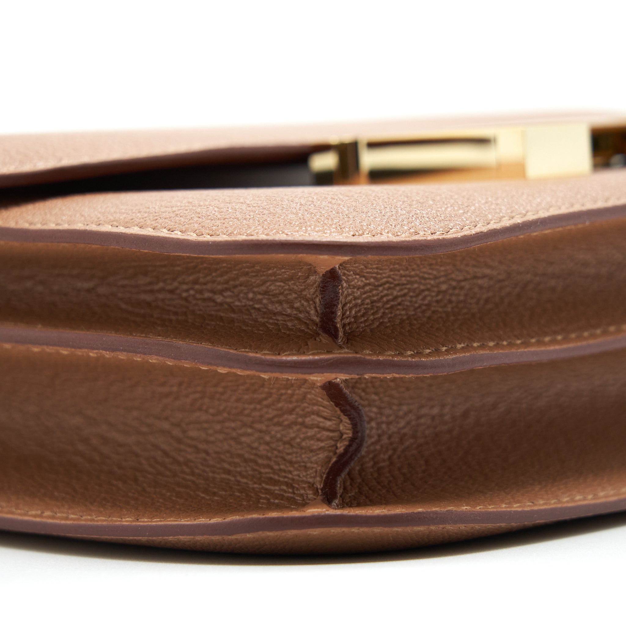 HERMES MINI CONSTANCE CHÈVRE MYSORE 2J QUEBRACHO RGHW STRAP Z