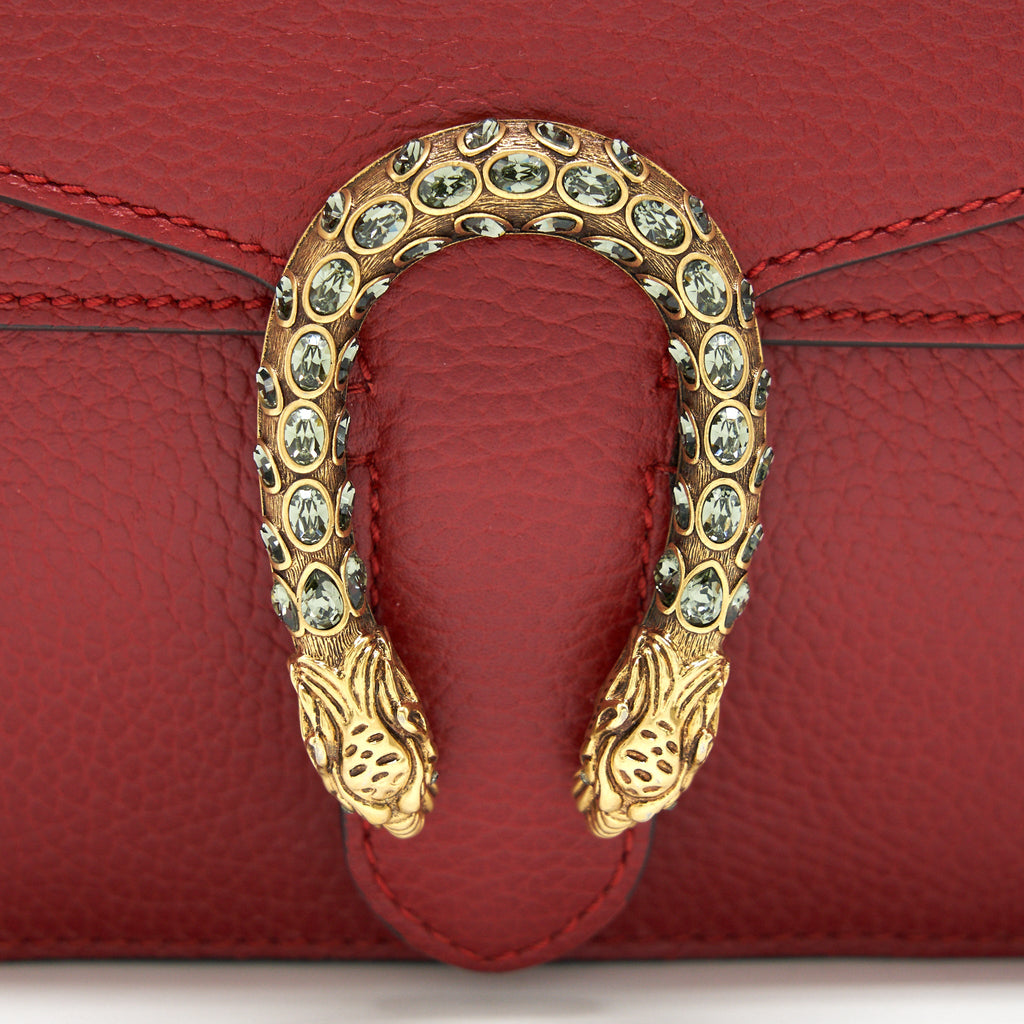 GUCCI DIONYSUS MINI LEATHER BAG RED