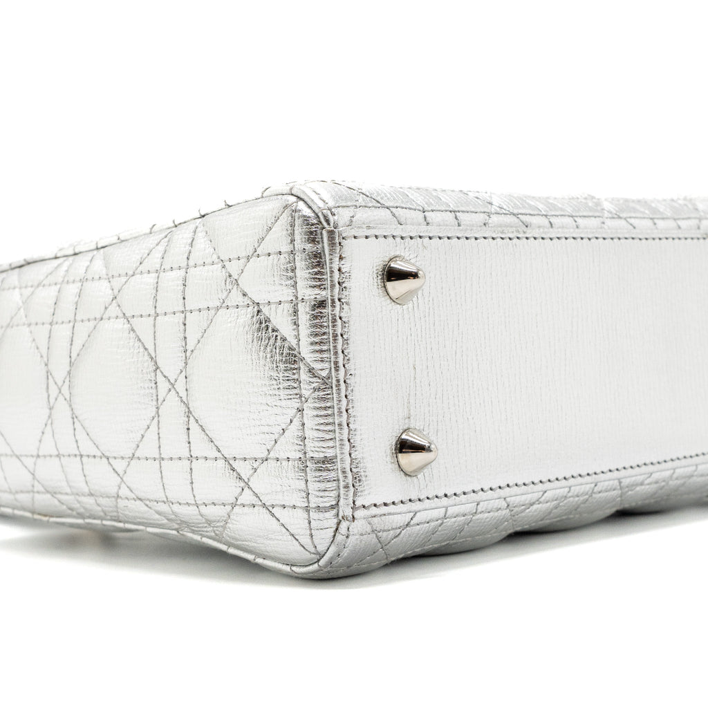 DIOR MY ABC DIOR SMALL LADY DIOR BAG CALFSKIN SILVER SHW