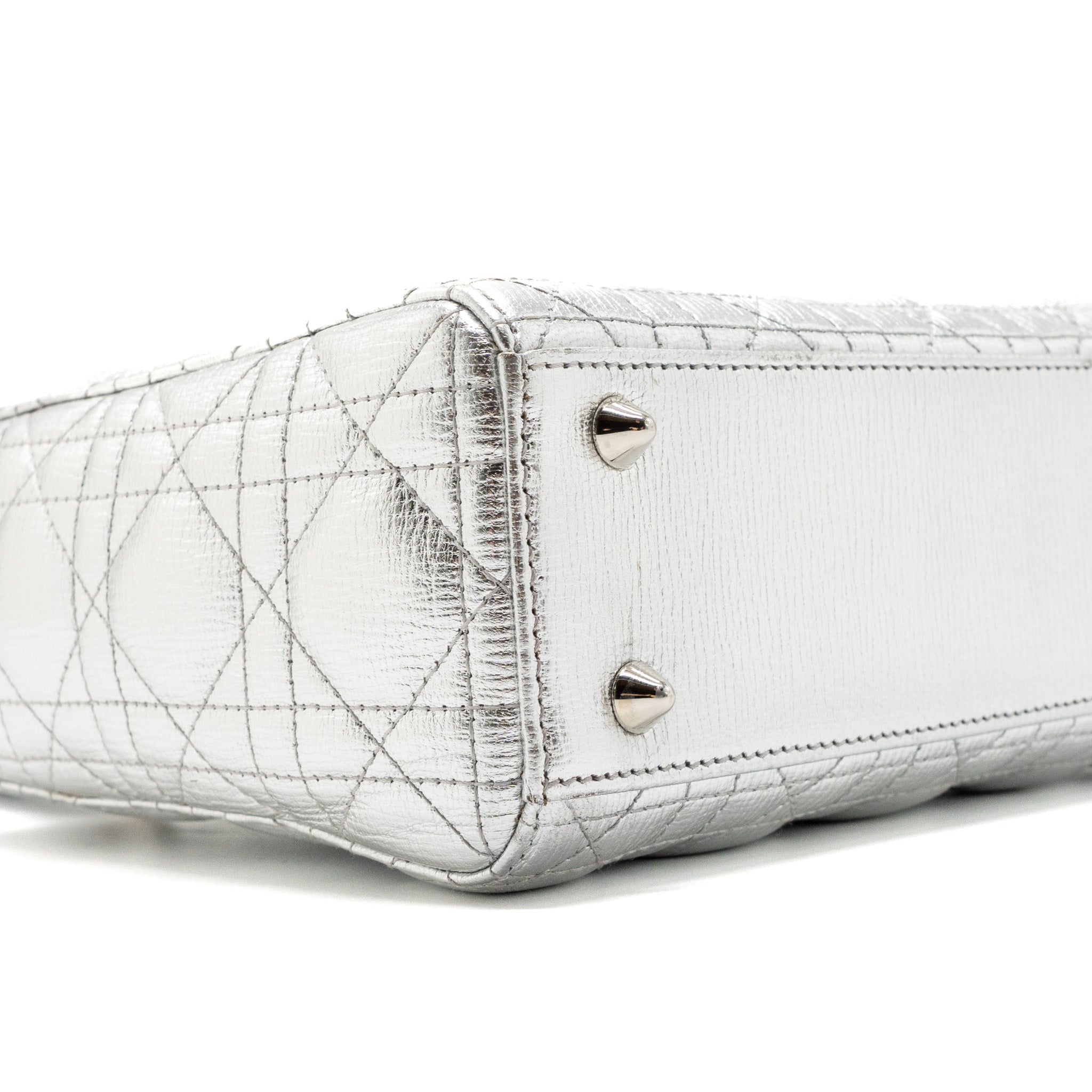 DIOR MY ABC DIOR SMALL LADY DIOR BAG CALFSKIN SILVER SHW
