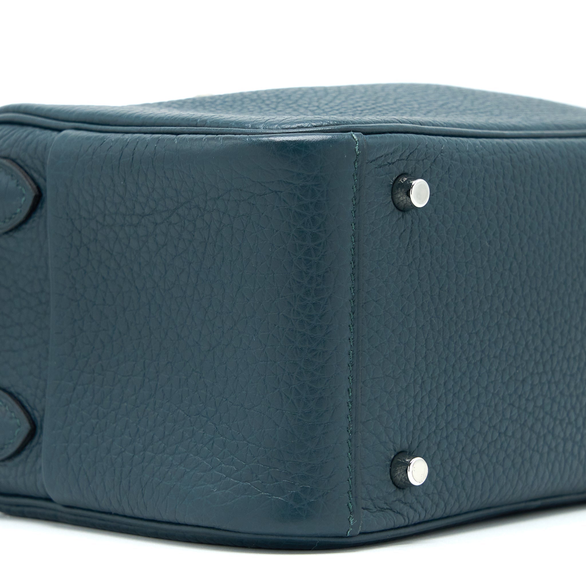 HERMES MINI LINDY CLEMENCE VERT CYPRES SHW