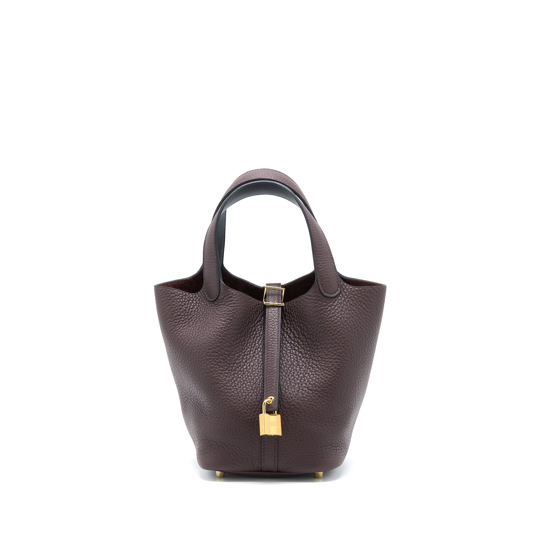 HERMES PICOTIN 18 LOCK BAG CLEMENCE ROUGE SELLIER/CABAN GHW