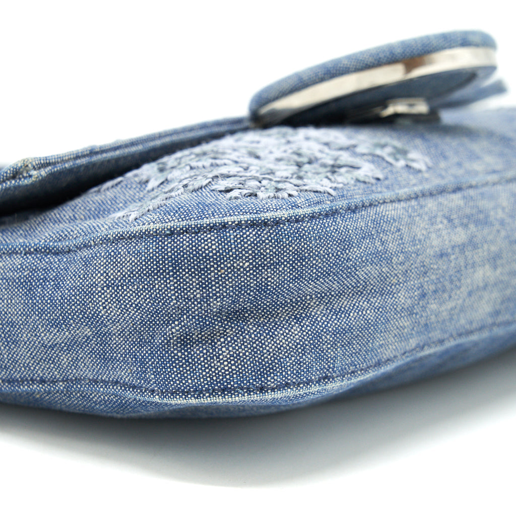 FENDI LIMITED EDITION BAGUETTE DENIM SHW