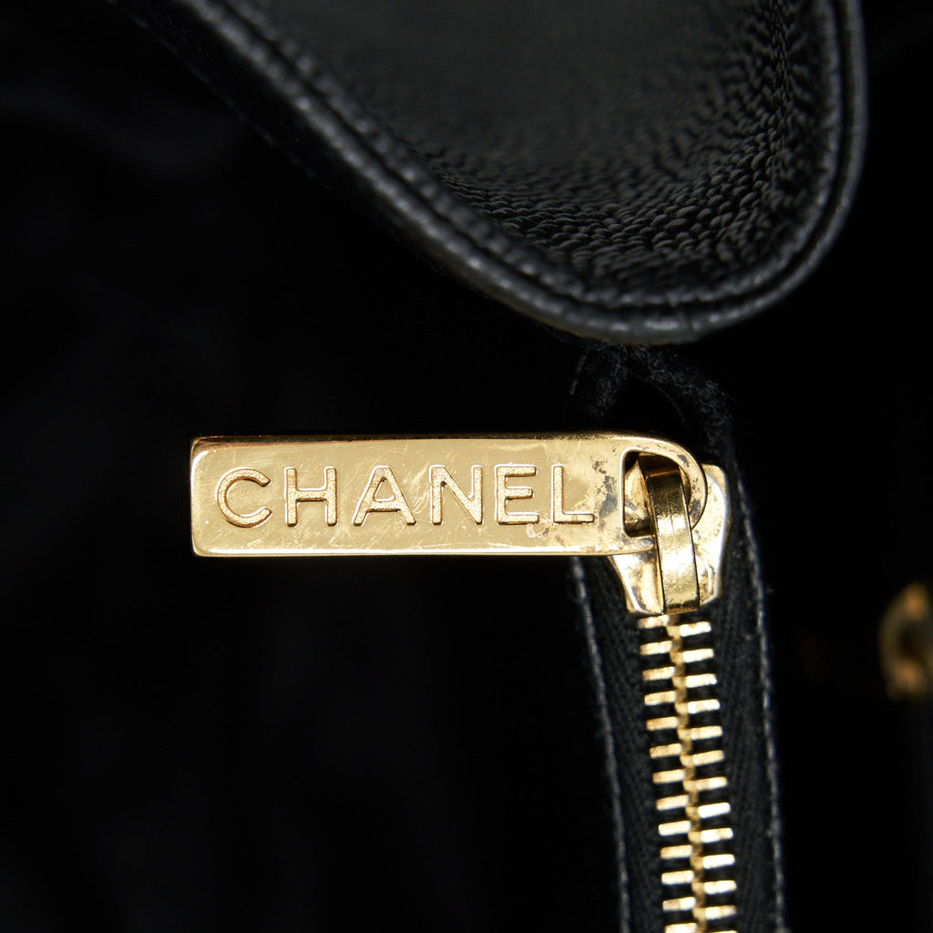 CHANEL GRAND SHOPPING TOTE CAVIAR GHW