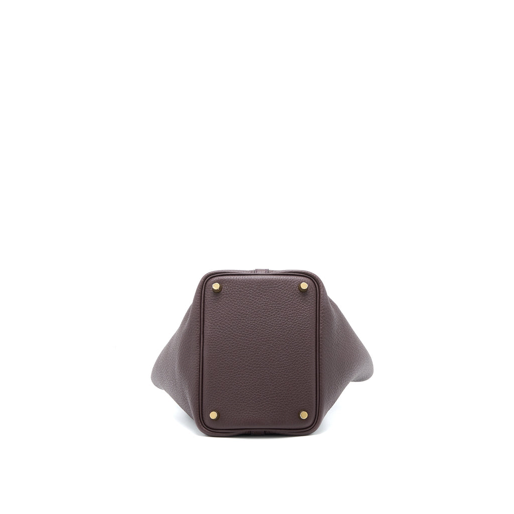 HERMES PICOTIN 18 LOCK BAG CLEMENCE ROUGE SELLIER/CABAN GHW