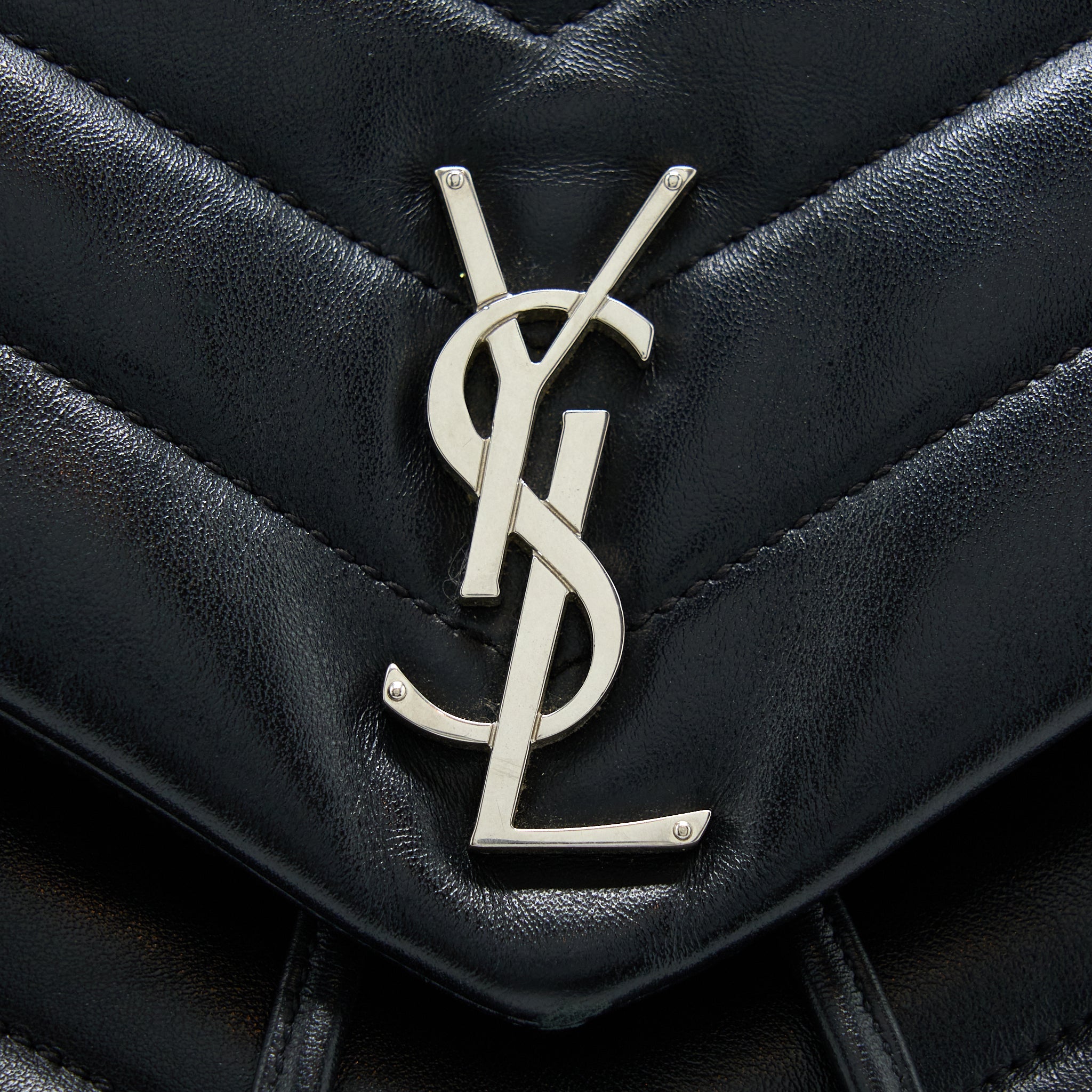 SAINT LAURENT/YSL LOU LOU BACKPACK BLACK SHW