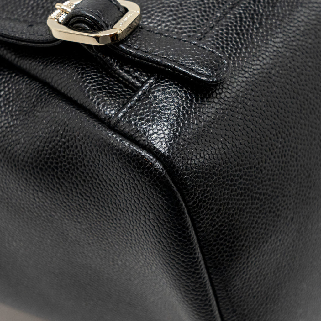 CHANEL AFFINITY BACKPACK CAVIAR BLACK LGHW (MICROCHIP)