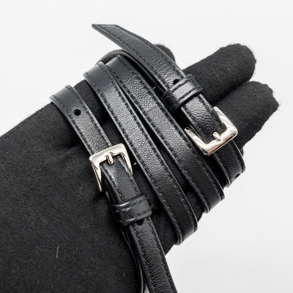 MIU MIU SMALL BUCKET BAG STUDDED NAPPA LAMBSKIN BLACK SHW