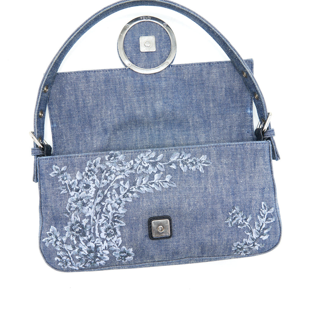 FENDI LIMITED EDITION BAGUETTE DENIM SHW