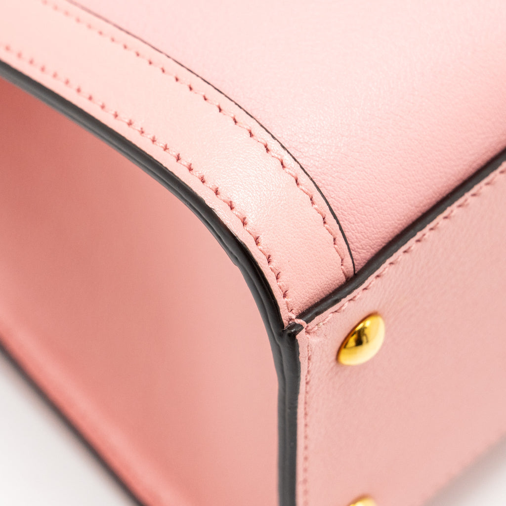 GUCCI MINI DIANA BAMBOO TOTE BAG LEATHER PINK GHW